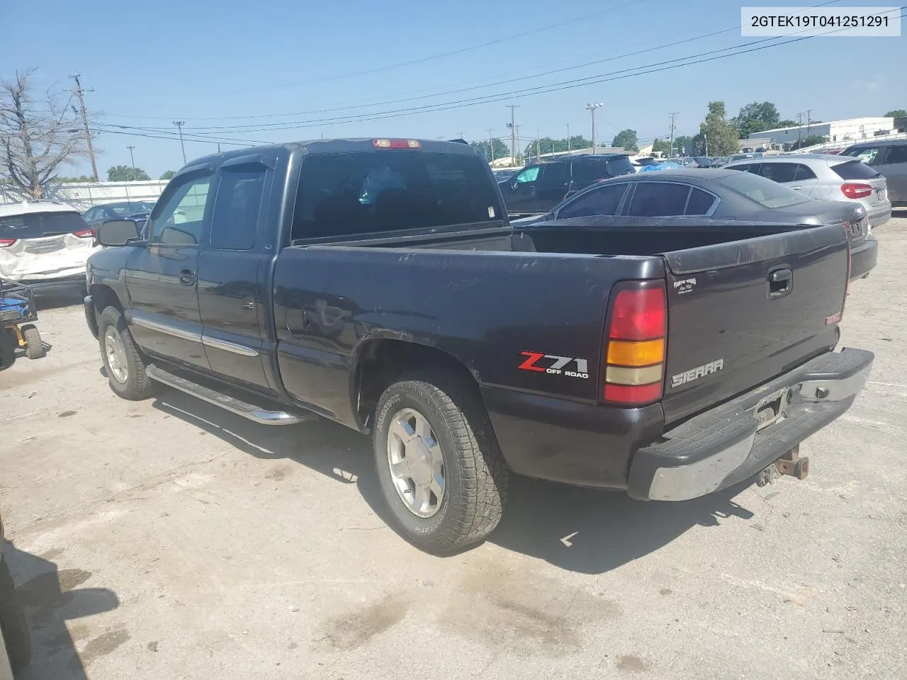 2004 GMC New Sierra K1500 VIN: 2GTEK19T041251291 Lot: 70228144