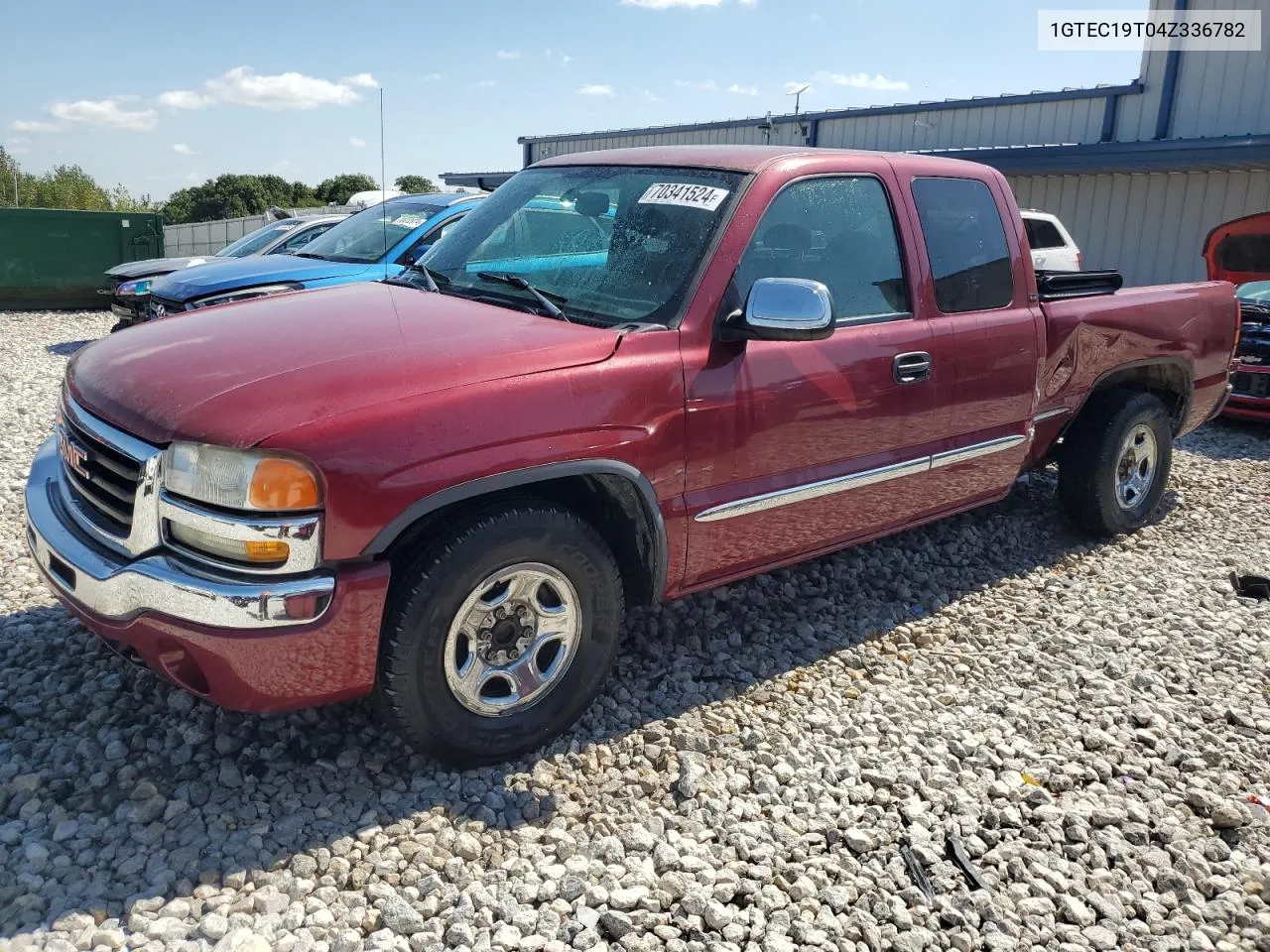 2004 GMC New Sierra C1500 VIN: 1GTEC19T04Z336782 Lot: 70341524