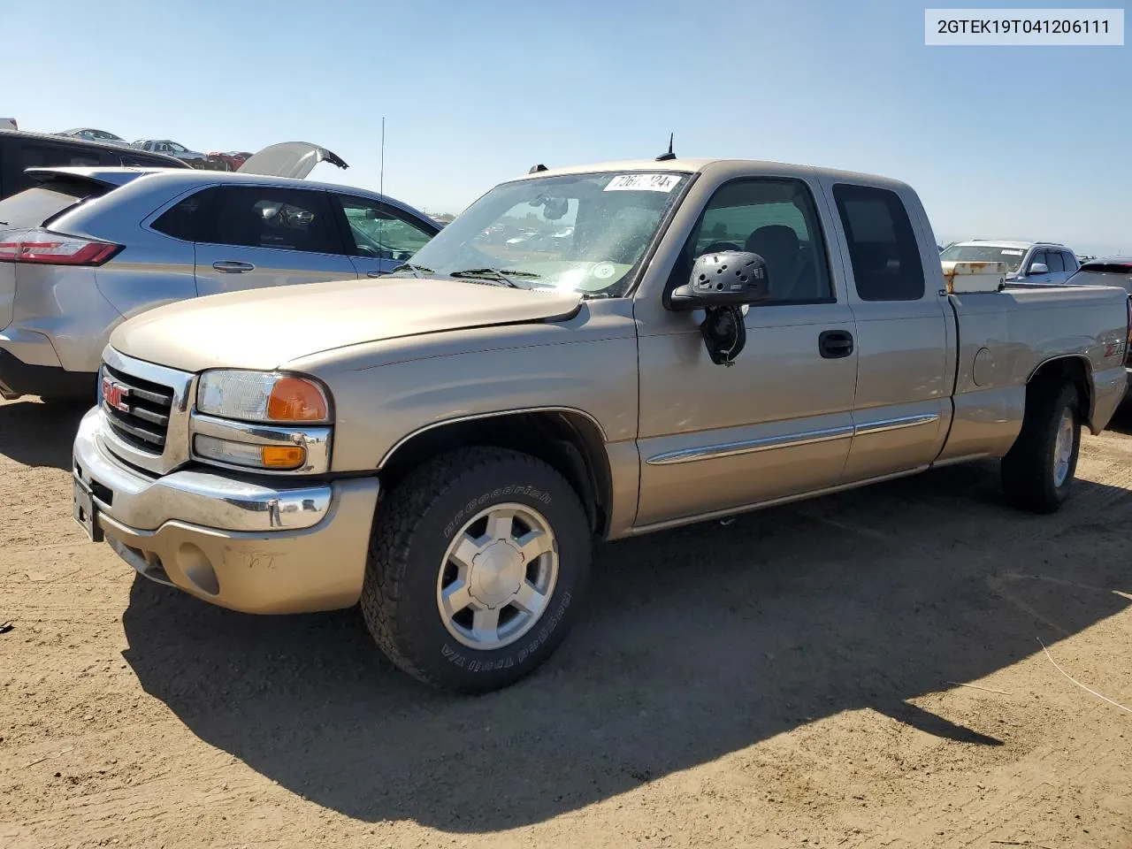 2004 GMC New Sierra K1500 VIN: 2GTEK19T041206111 Lot: 70673424