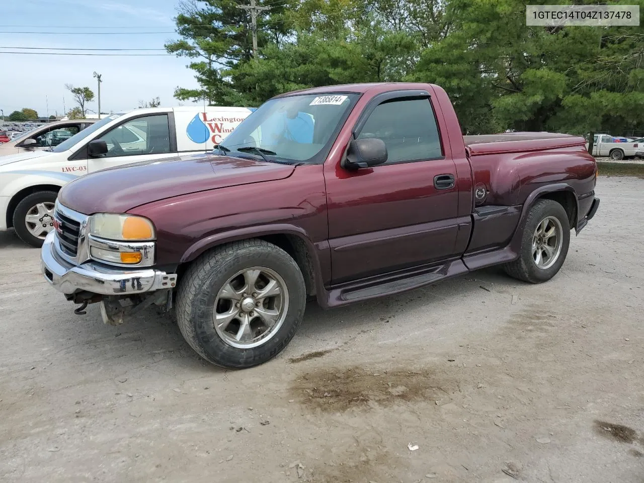 2004 GMC New Sierra C1500 VIN: 1GTEC14T04Z137478 Lot: 71385814