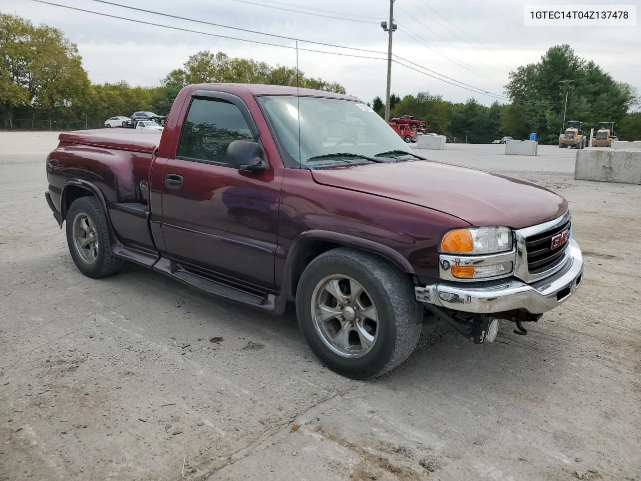 2004 GMC New Sierra C1500 VIN: 1GTEC14T04Z137478 Lot: 71385814