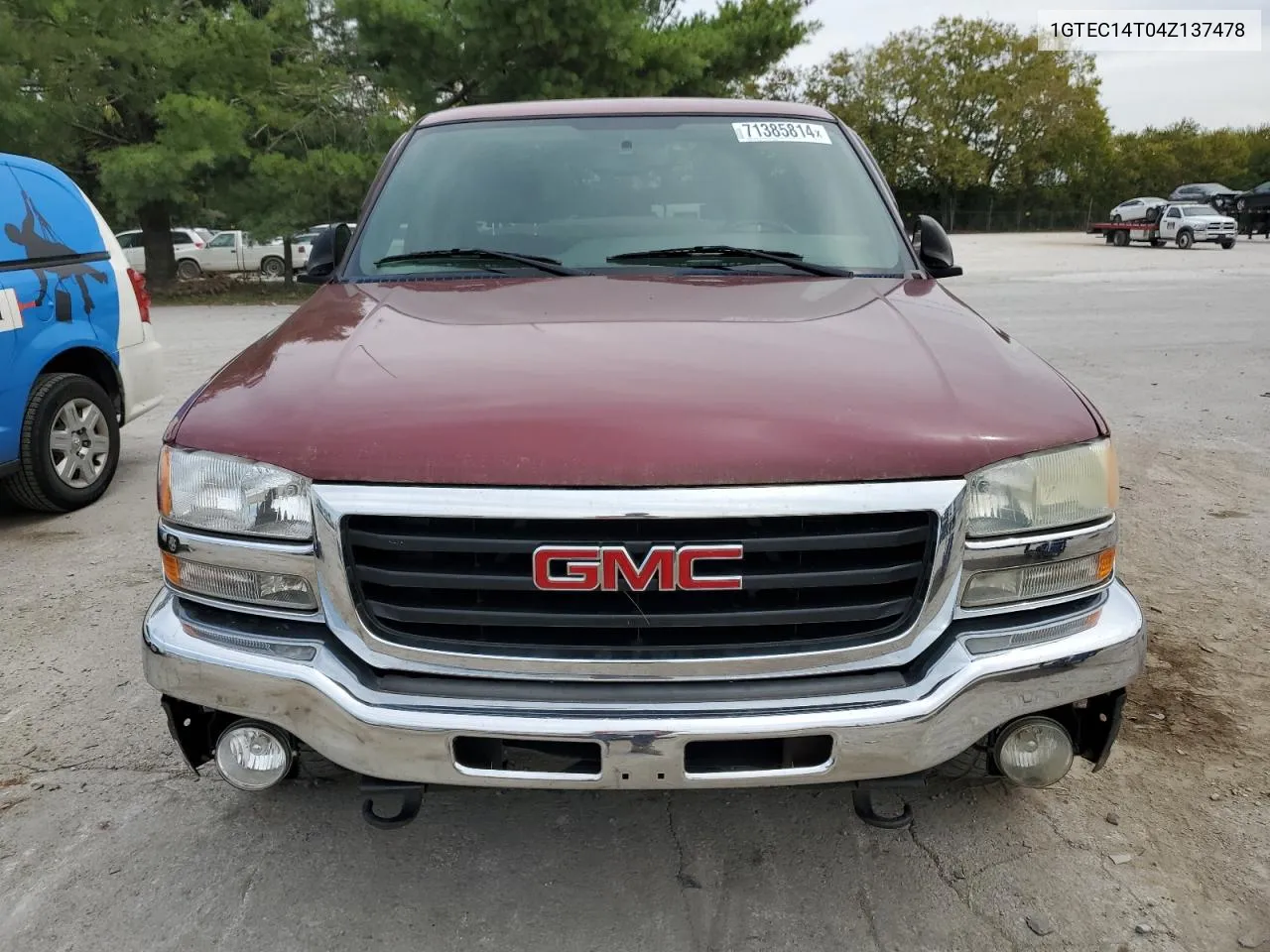 2004 GMC New Sierra C1500 VIN: 1GTEC14T04Z137478 Lot: 71385814