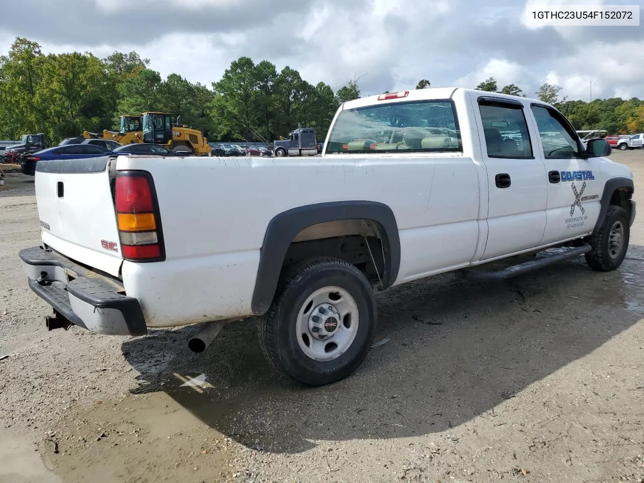 2004 GMC Sierra C2500 Heavy Duty VIN: 1GTHC23U54F152072 Lot: 71953194