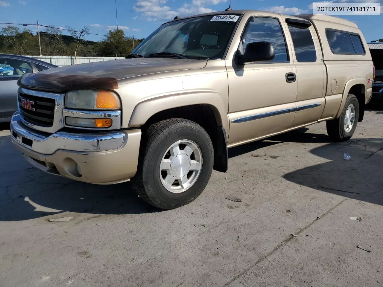 2004 GMC New Sierra K1500 VIN: 2GTEK19T741181711 Lot: 72340264