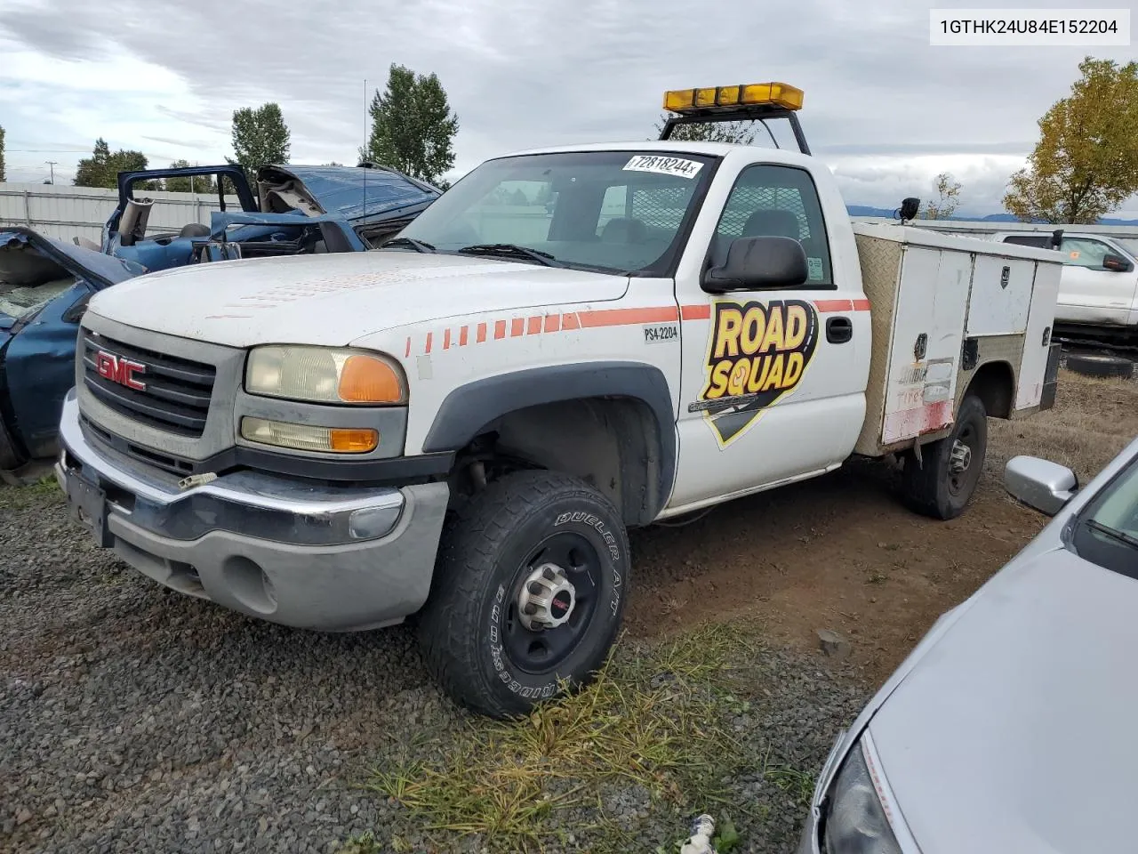 2004 GMC Sierra K2500 Heavy Duty VIN: 1GTHK24U84E152204 Lot: 72818124