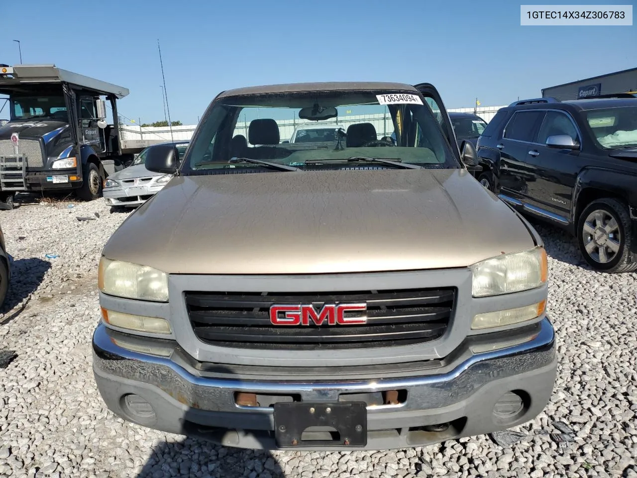 2004 GMC New Sierra C1500 VIN: 1GTEC14X34Z306783 Lot: 73634094