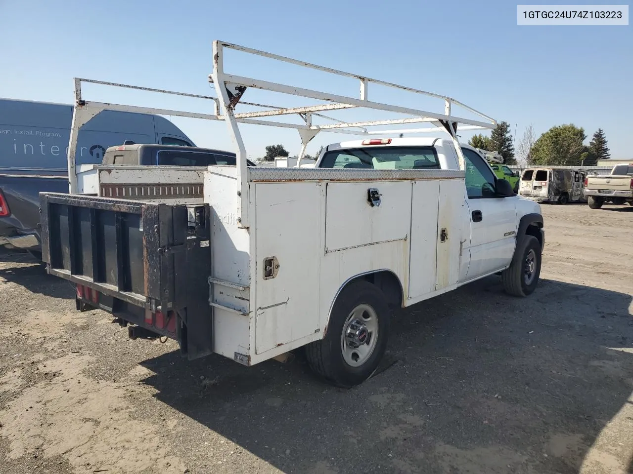 2004 GMC New Sierra C2500 VIN: 1GTGC24U74Z103223 Lot: 73696604