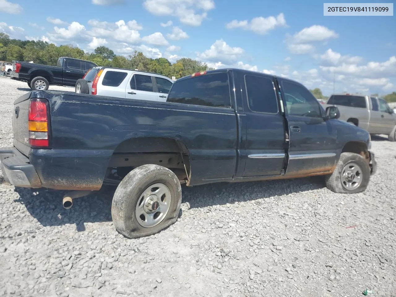 2004 GMC New Sierra C1500 VIN: 2GTEC19V841119099 Lot: 74103154