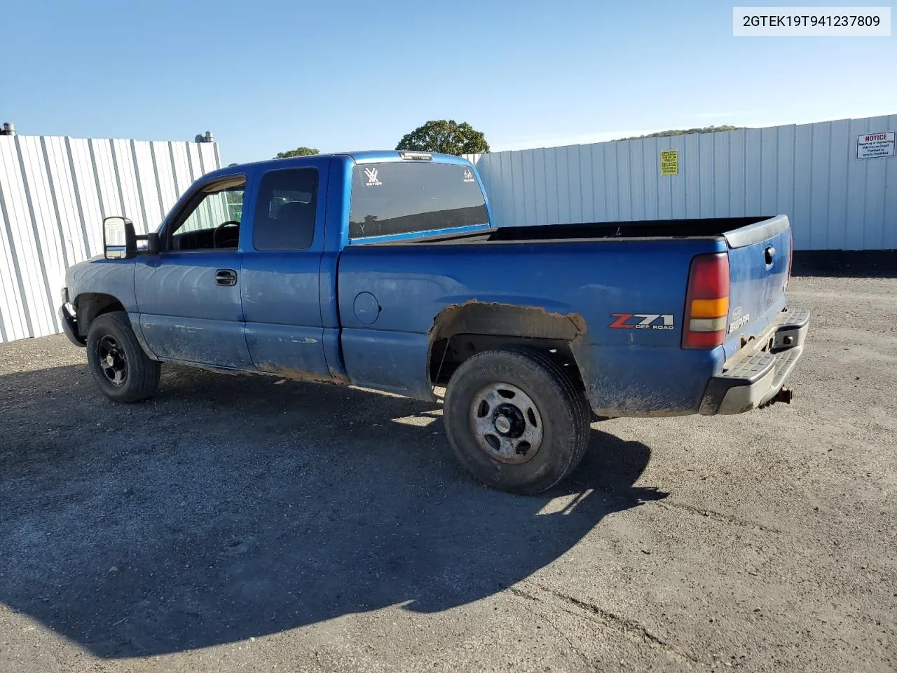 2004 GMC New Sierra K1500 VIN: 2GTEK19T941237809 Lot: 74823514