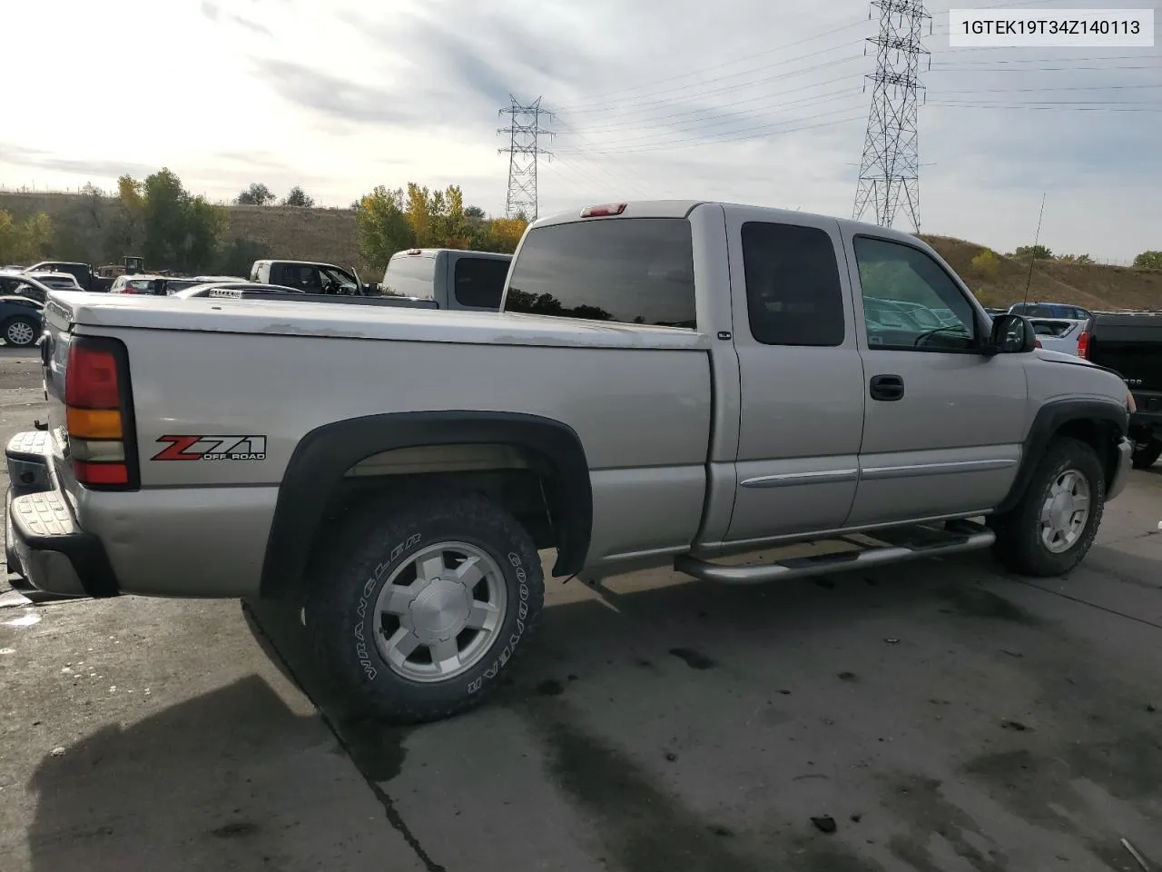 2004 GMC New Sierra K1500 VIN: 1GTEK19T34Z140113 Lot: 74909384