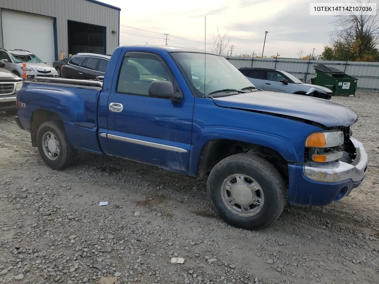 2004 GMC New Sierra K1500 VIN: 1GTEK14T14Z107036 Lot: 77122494