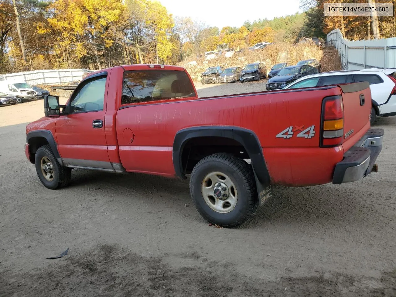 2004 GMC New Sierra K1500 VIN: 1GTEK14V54E204605 Lot: 77280364