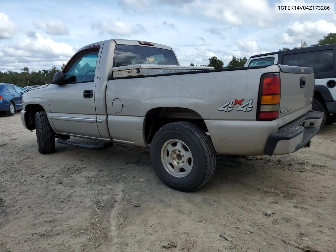 2004 GMC New Sierra K1500 VIN: 1GTEK14V04Z173286 Lot: 79650464