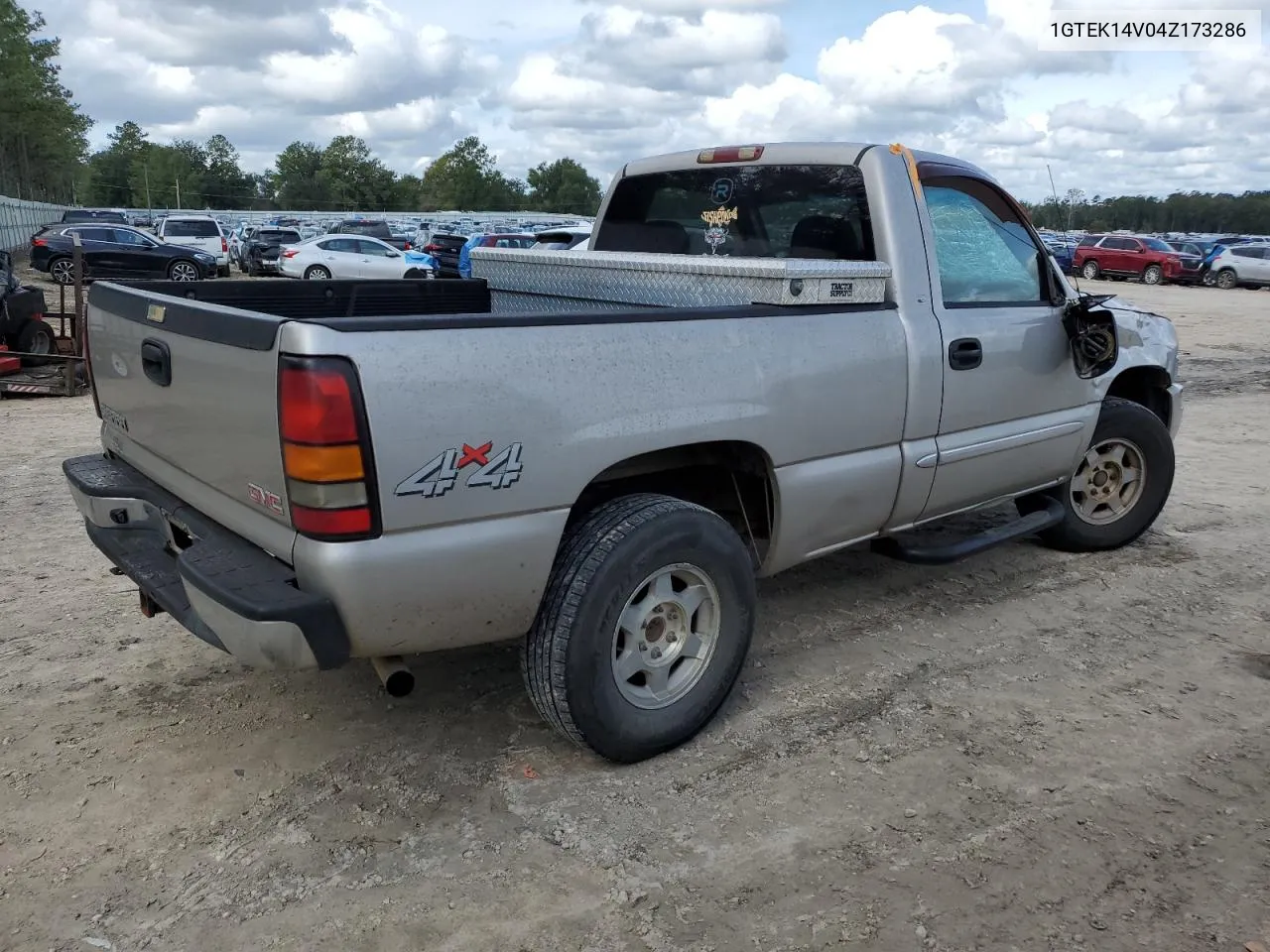 2004 GMC New Sierra K1500 VIN: 1GTEK14V04Z173286 Lot: 79650464