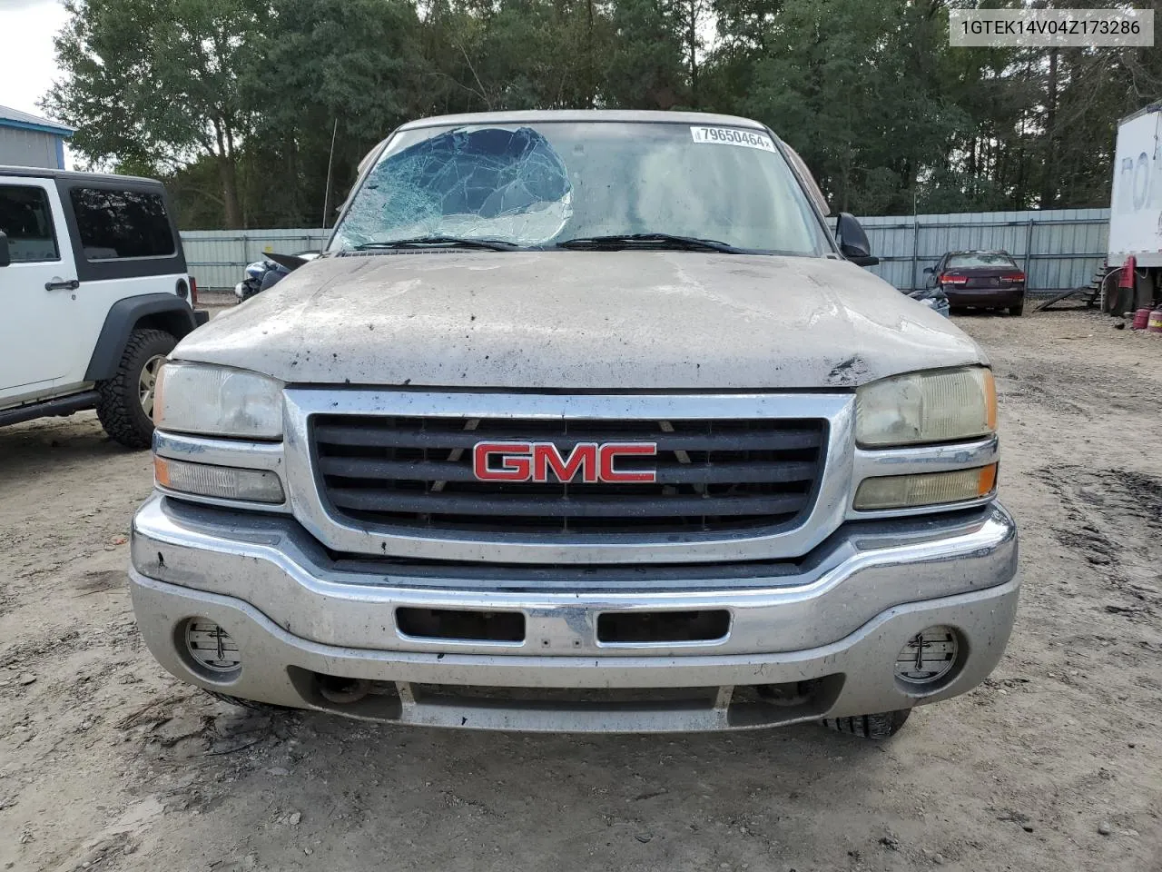 2004 GMC New Sierra K1500 VIN: 1GTEK14V04Z173286 Lot: 79650464