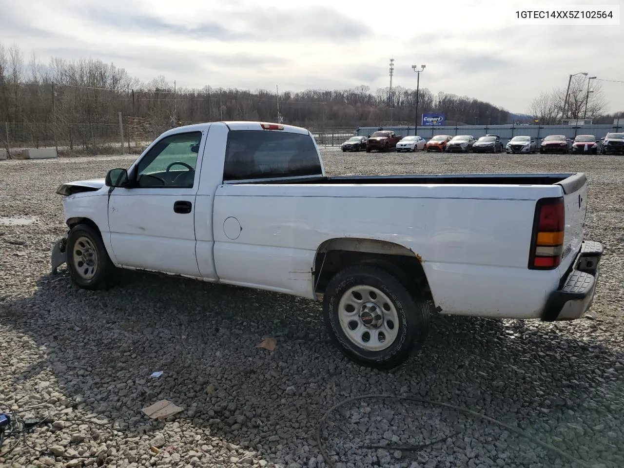 2005 GMC New Sierra C1500 VIN: 1GTEC14XX5Z102564 Lot: 44666424