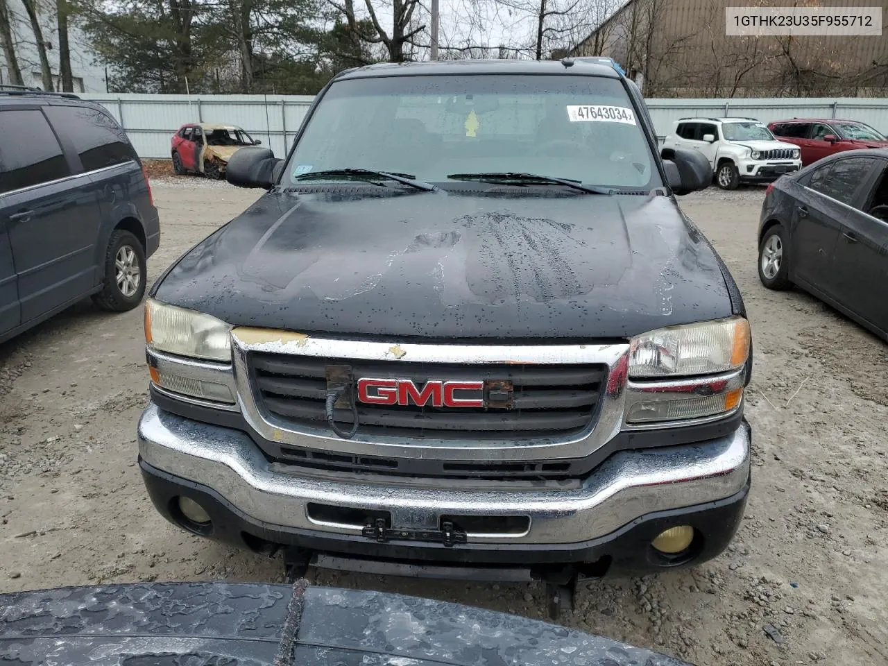 2005 GMC Sierra K2500 Heavy Duty VIN: 1GTHK23U35F955712 Lot: 47643034