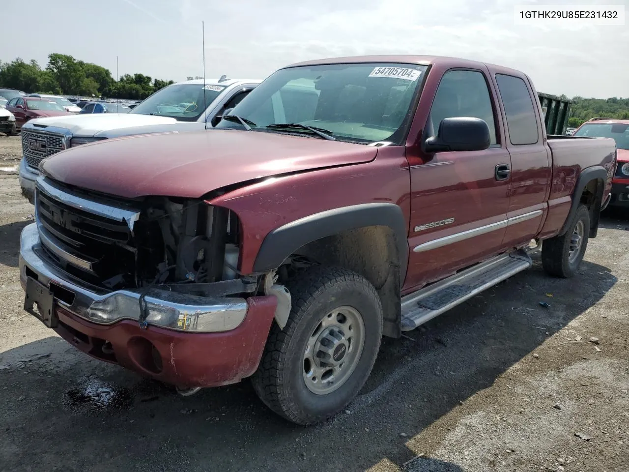 2005 GMC Sierra K2500 Heavy Duty VIN: 1GTHK29U85E231432 Lot: 54705704