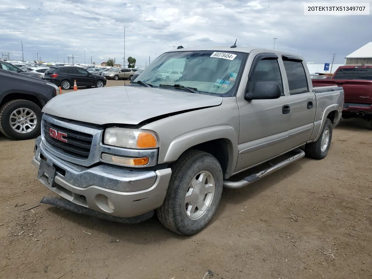 2005 GMC New Sierra K1500 VIN: 2GTEK13TX51349707 Lot: 60378454