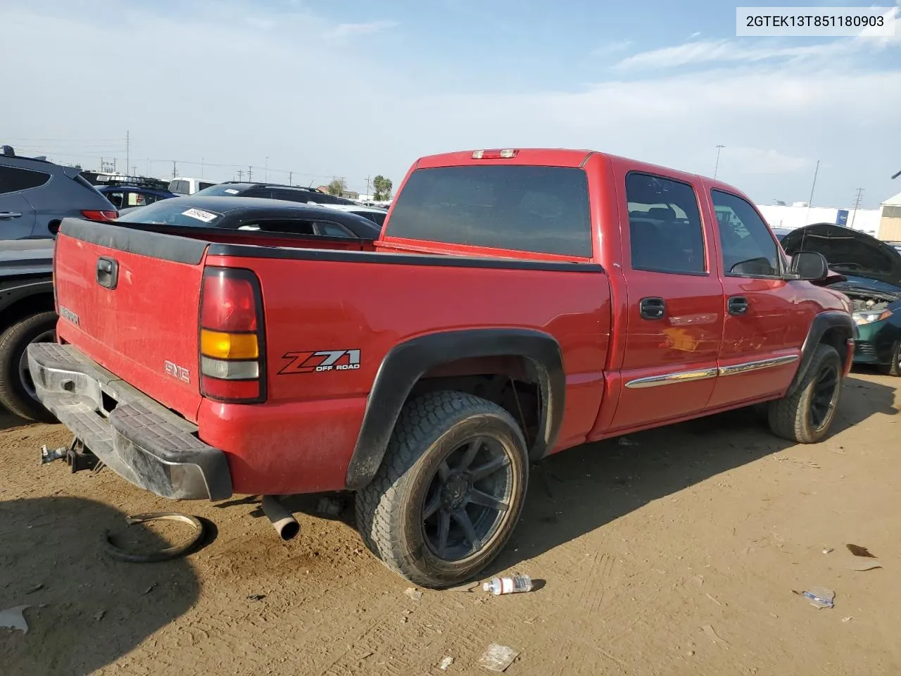 2005 GMC New Sierra K1500 VIN: 2GTEK13T851180903 Lot: 65640414