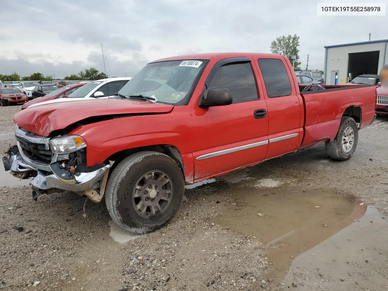 2005 GMC New Sierra K1500 VIN: 1GTEK19T55E258978 Lot: 66700074