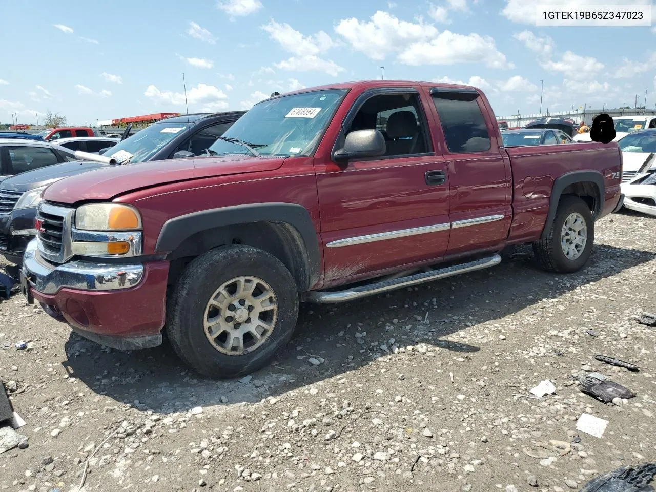 2005 GMC New Sierra K1500 VIN: 1GTEK19B65Z347023 Lot: 67069564