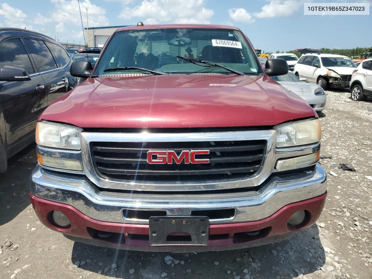 2005 GMC New Sierra K1500 VIN: 1GTEK19B65Z347023 Lot: 67069564