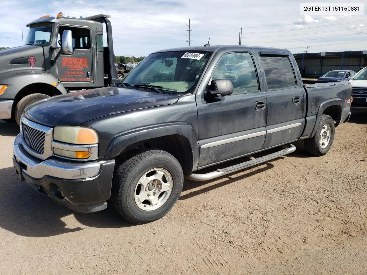 2005 GMC New Sierra K1500 VIN: 2GTEK13T151160881 Lot: 69246904