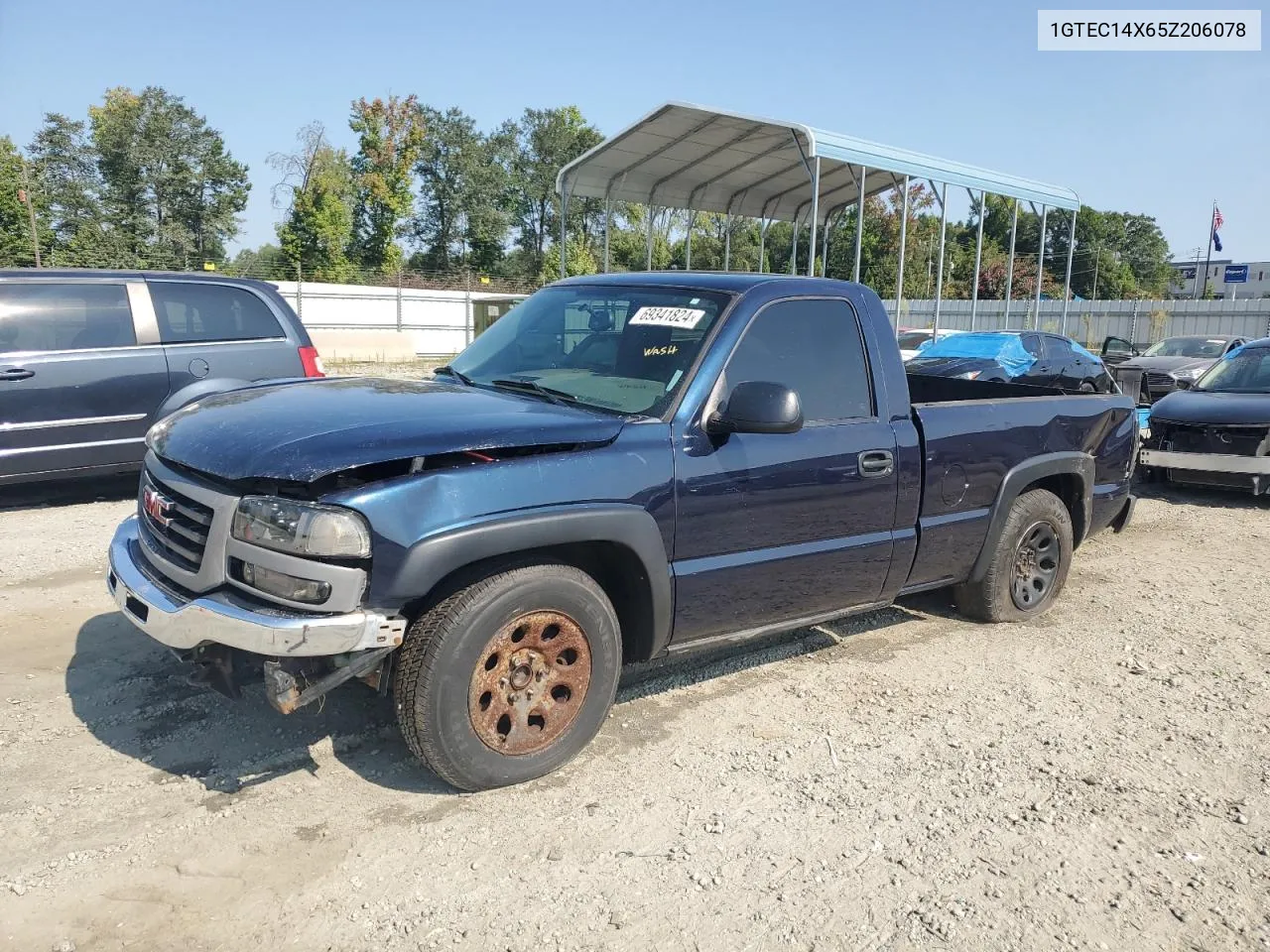 2005 GMC New Sierra C1500 VIN: 1GTEC14X65Z206078 Lot: 69341824