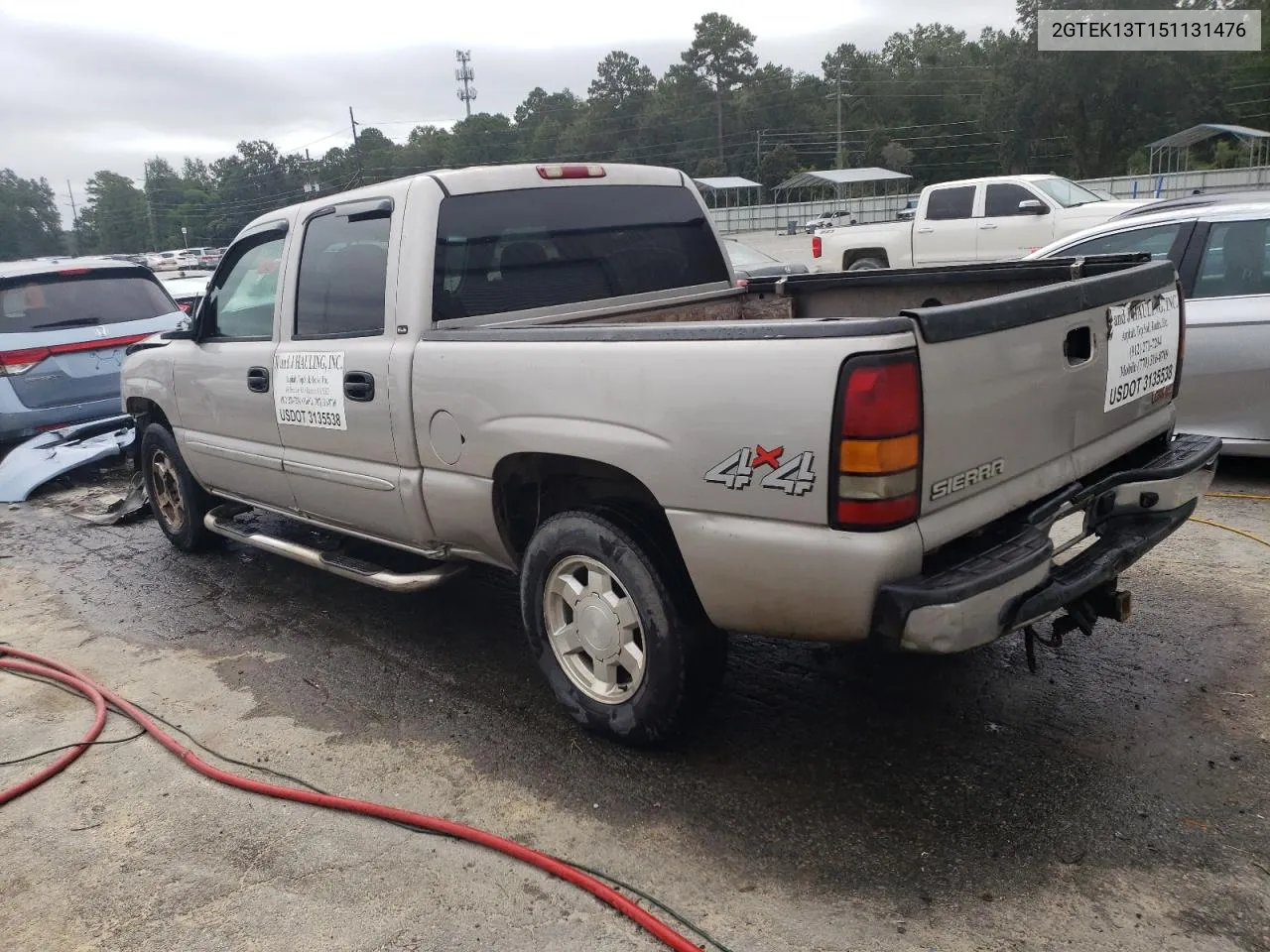 2005 GMC New Sierra K1500 VIN: 2GTEK13T151131476 Lot: 69593374