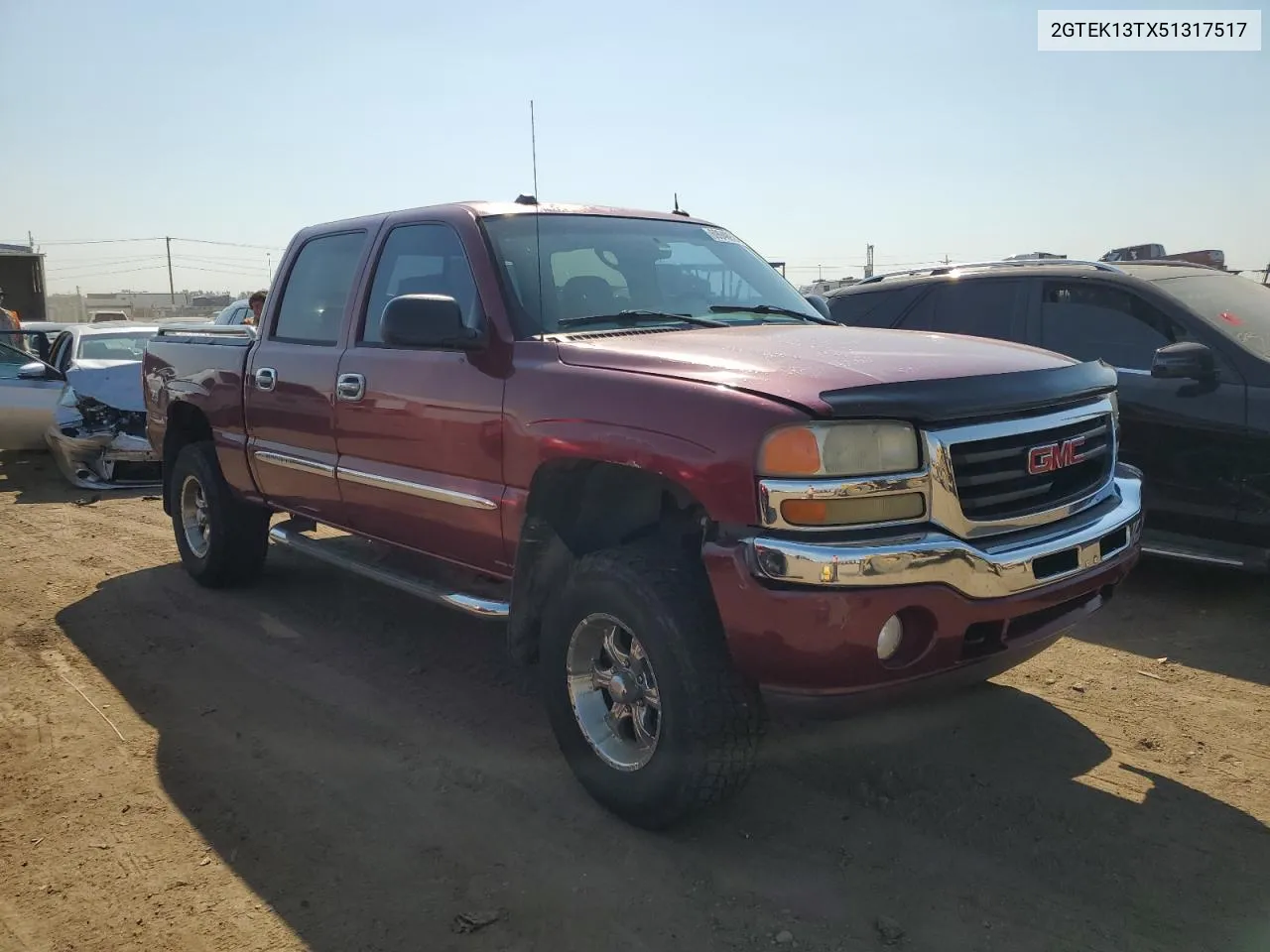 2005 GMC New Sierra K1500 VIN: 2GTEK13TX51317517 Lot: 69948924