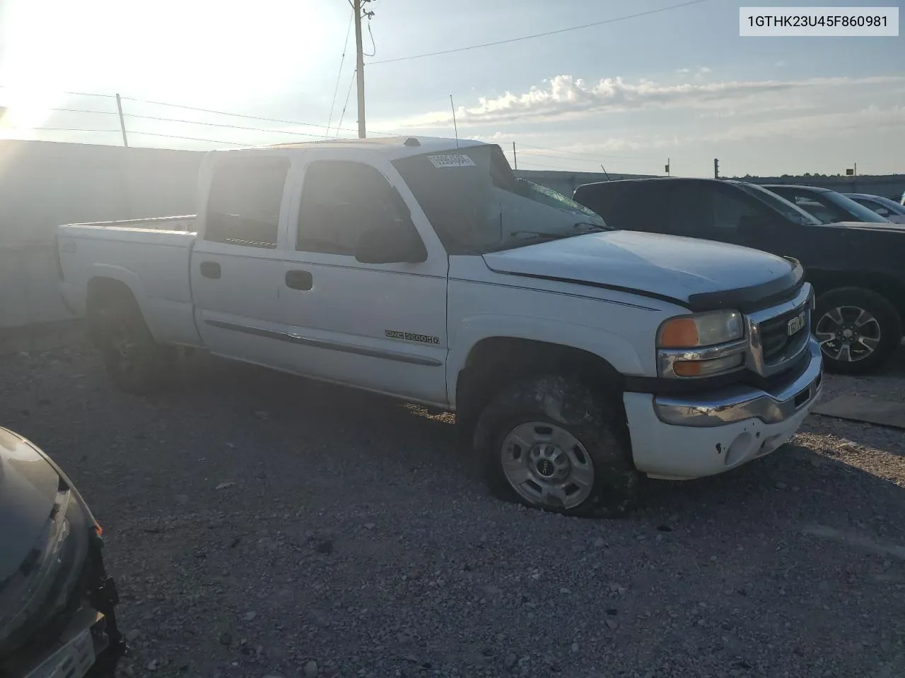 2005 GMC Sierra K2500 Heavy Duty VIN: 1GTHK23U45F860981 Lot: 69964664