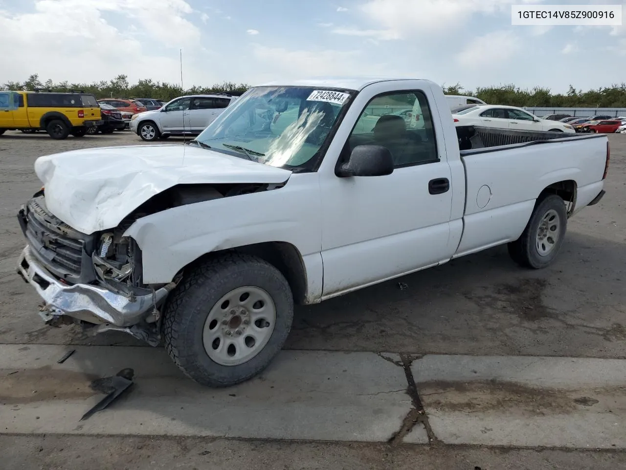 2005 GMC New Sierra C1500 VIN: 1GTEC14V85Z900916 Lot: 72428844