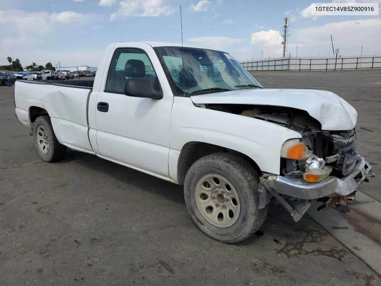 2005 GMC New Sierra C1500 VIN: 1GTEC14V85Z900916 Lot: 72428844