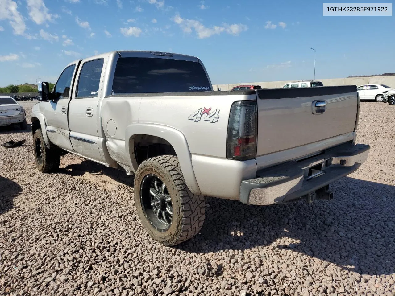 2005 GMC Sierra K2500 Heavy Duty VIN: 1GTHK23285F971922 Lot: 72467684