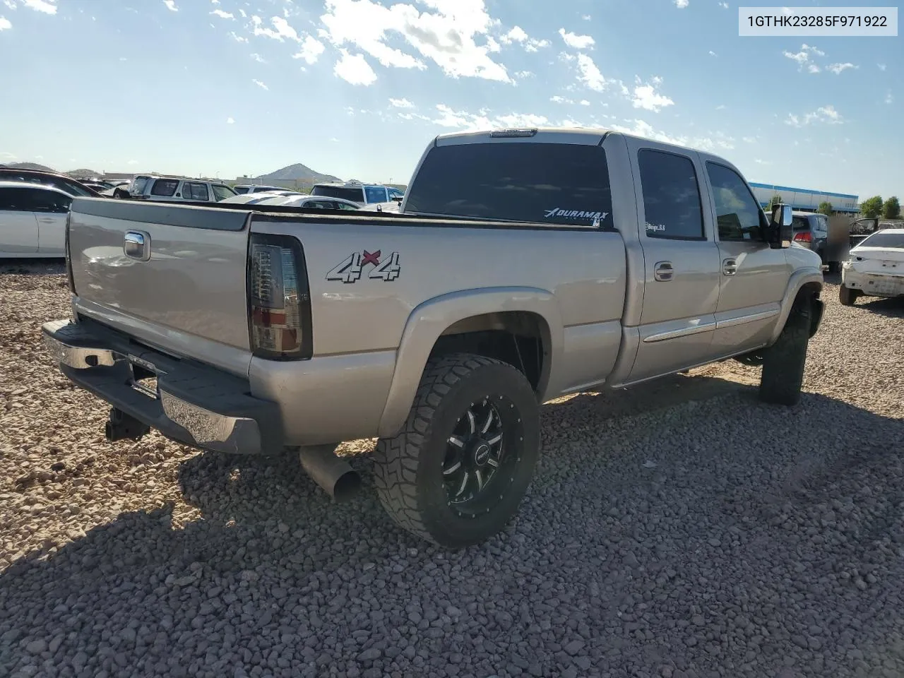 2005 GMC Sierra K2500 Heavy Duty VIN: 1GTHK23285F971922 Lot: 72467684