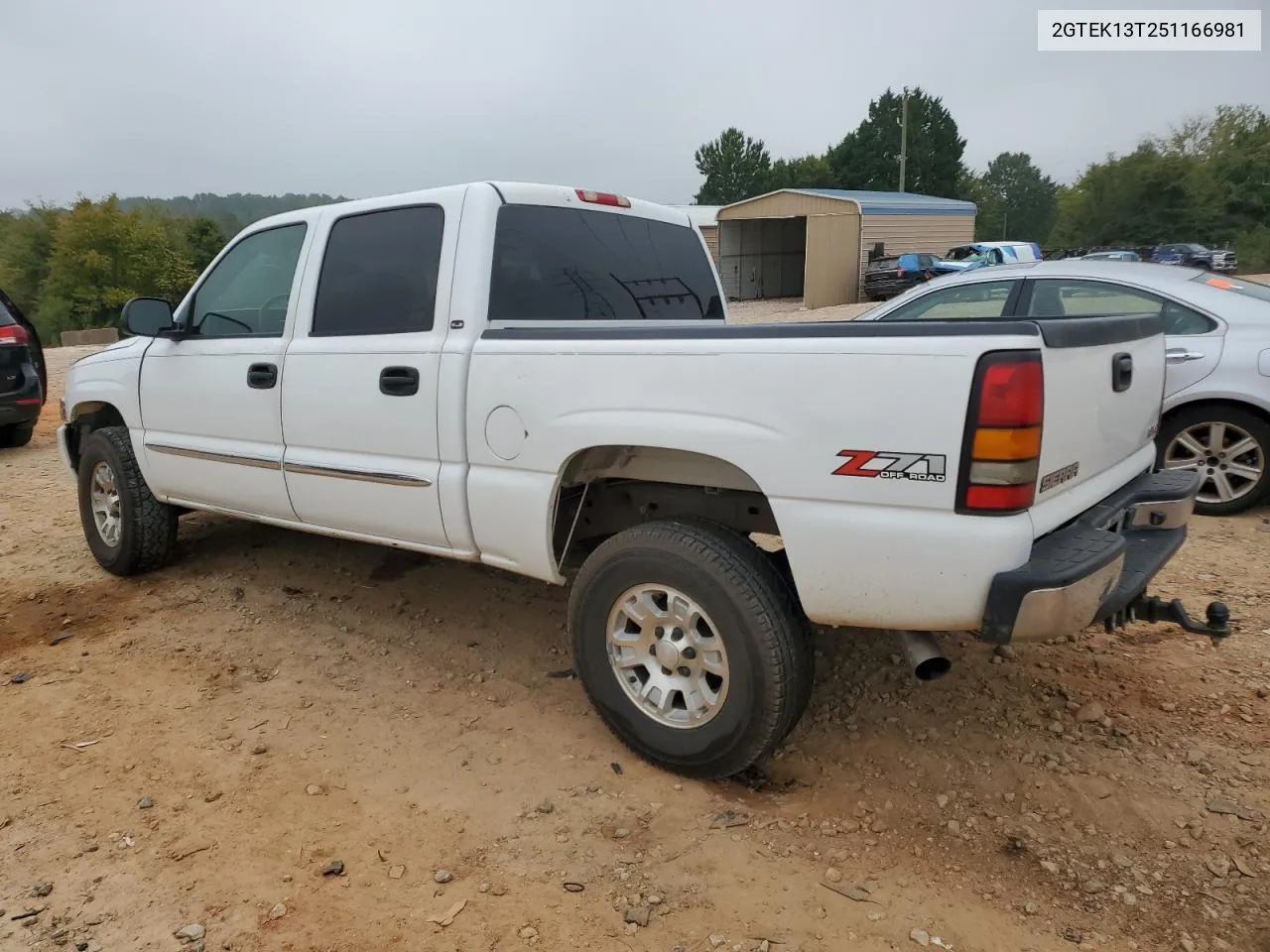 2005 GMC New Sierra K1500 VIN: 2GTEK13T251166981 Lot: 72504044