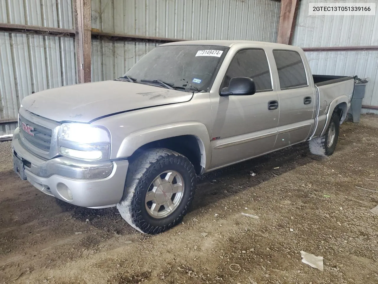 2005 GMC New Sierra C1500 VIN: 2GTEC13T051339166 Lot: 73149474