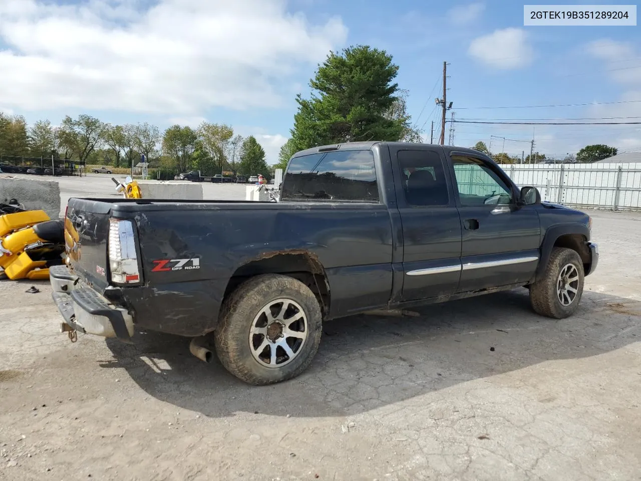 2005 GMC New Sierra K1500 VIN: 2GTEK19B351289204 Lot: 73477064