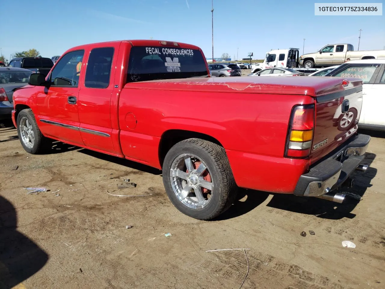 2005 GMC New Sierra C1500 VIN: 1GTEC19T75Z334836 Lot: 73496164