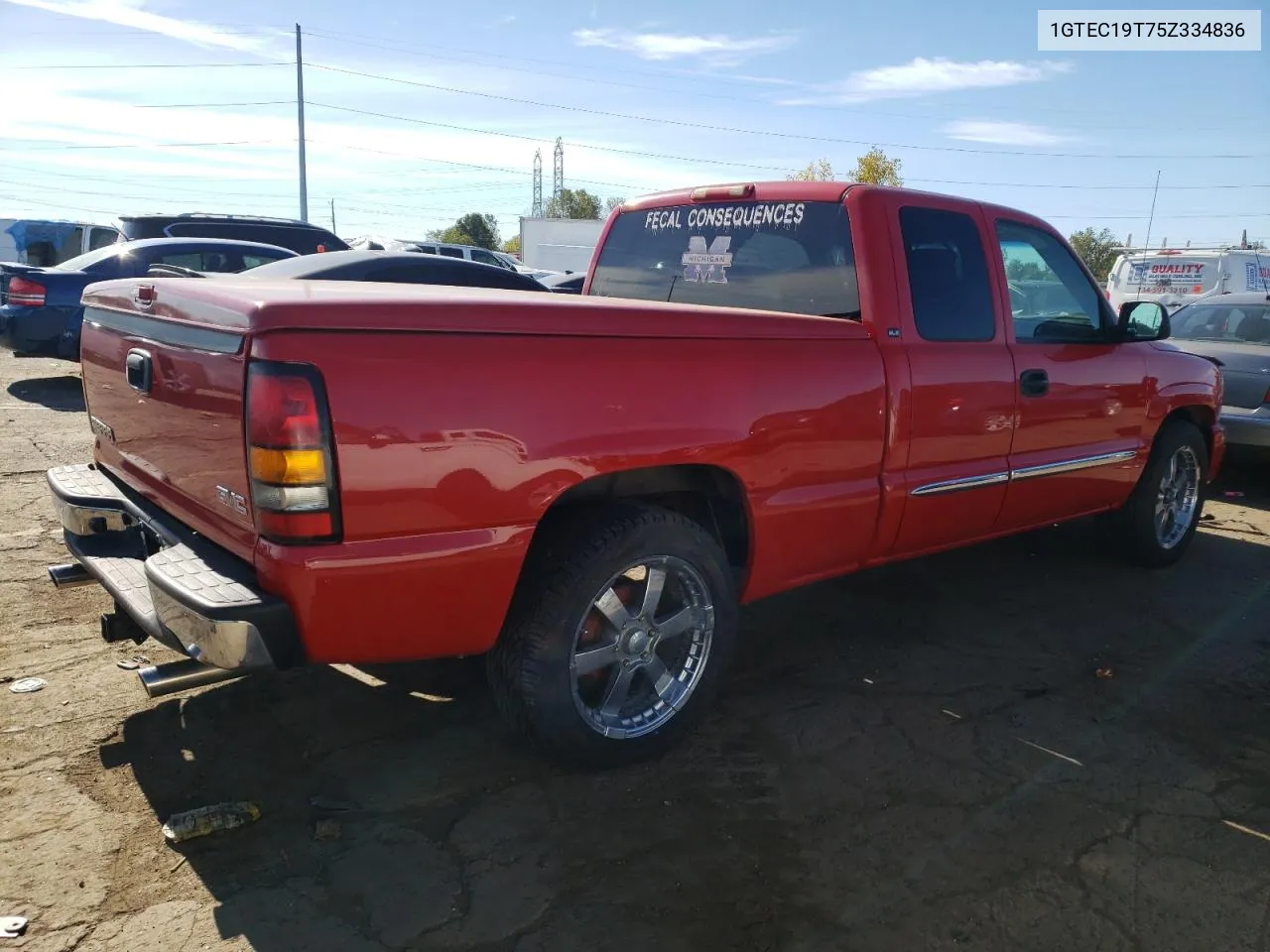 2005 GMC New Sierra C1500 VIN: 1GTEC19T75Z334836 Lot: 73496164