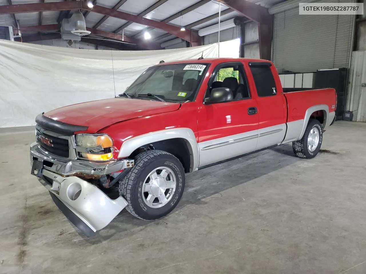 2005 GMC New Sierra K1500 VIN: 1GTEK19B05Z287787 Lot: 73686314