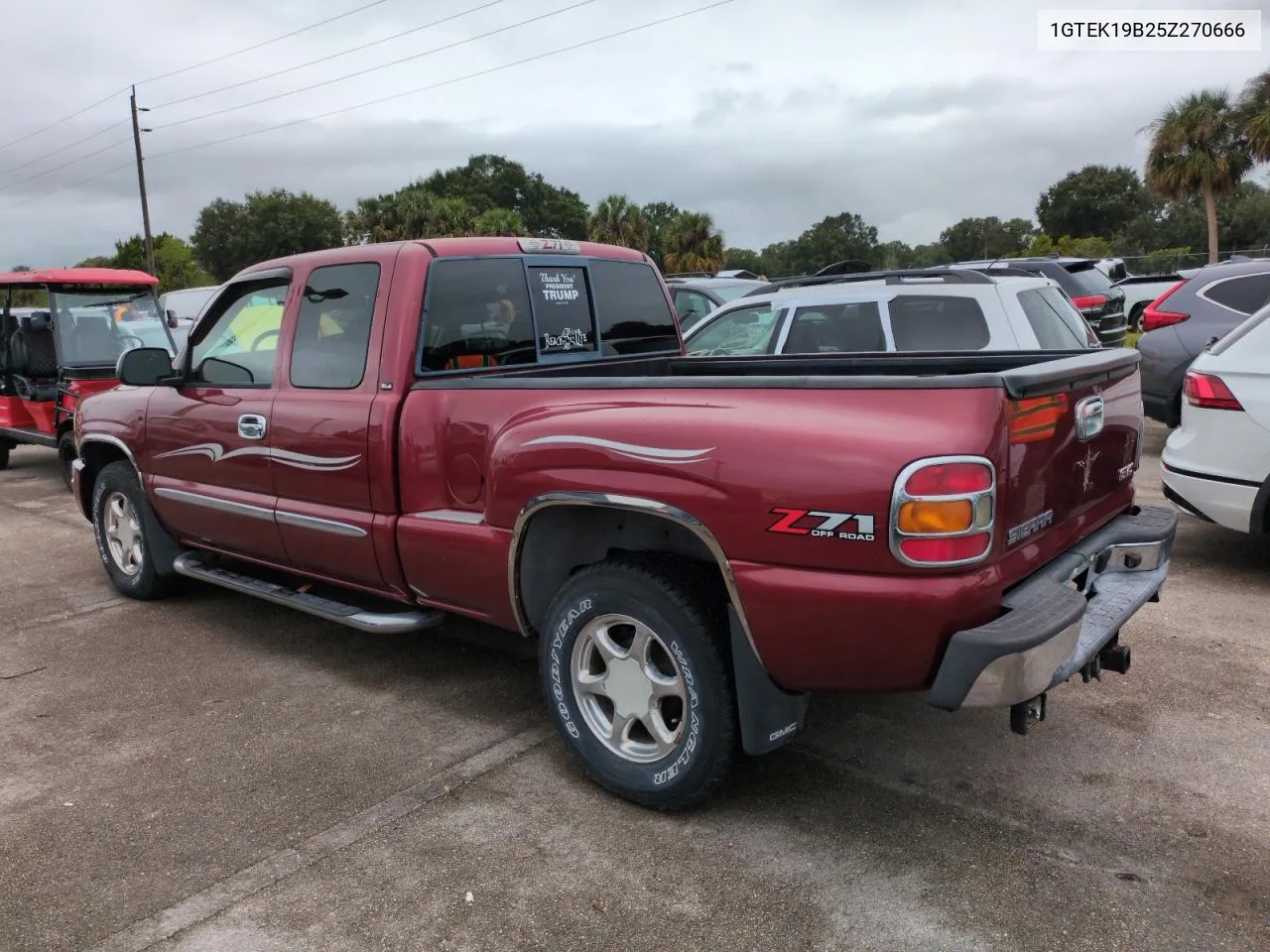 2005 GMC New Sierra K1500 VIN: 1GTEK19B25Z270666 Lot: 74049944