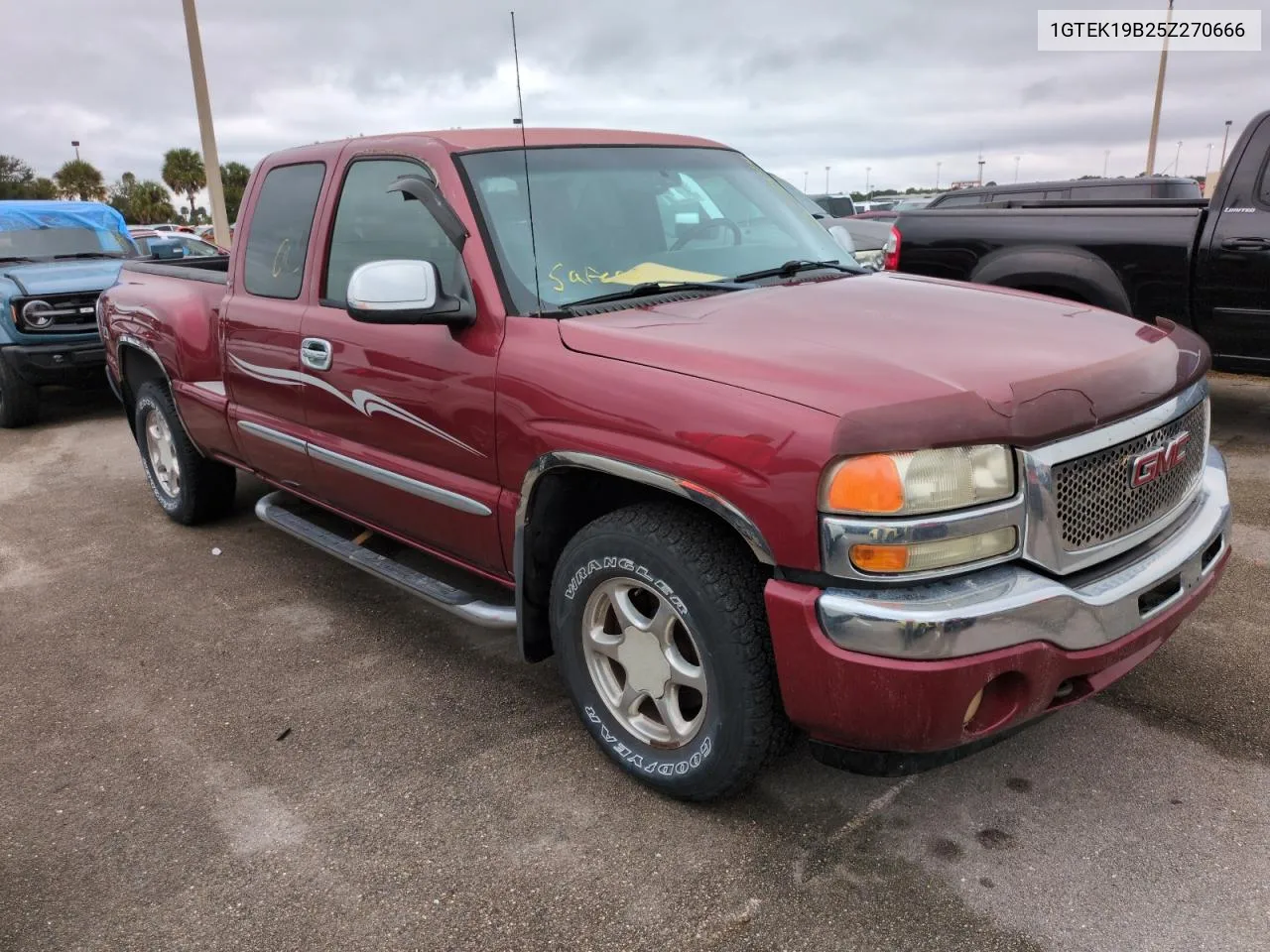 2005 GMC New Sierra K1500 VIN: 1GTEK19B25Z270666 Lot: 74049944