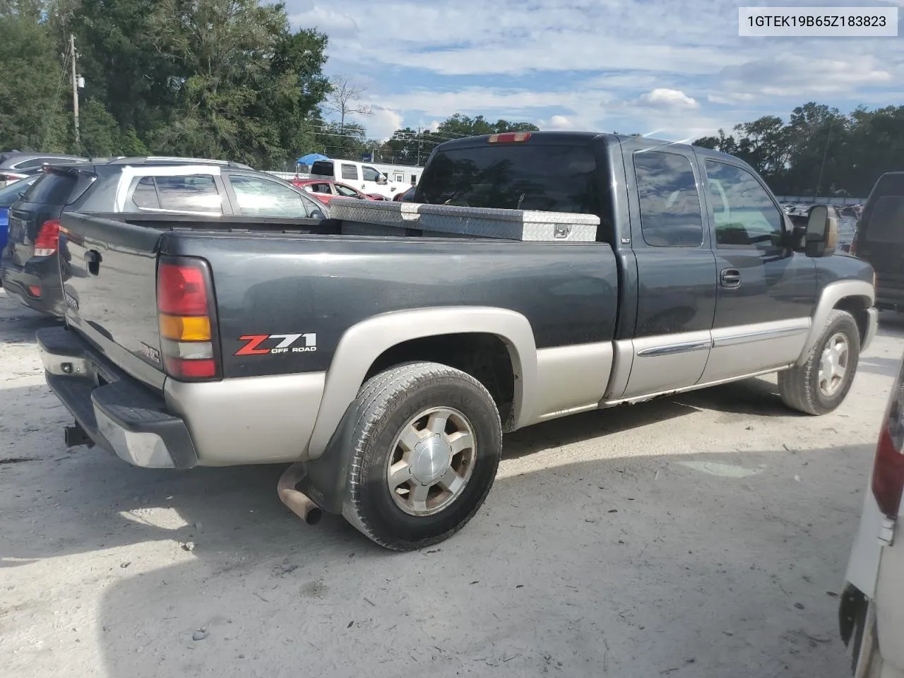 2005 GMC New Sierra K1500 VIN: 1GTEK19B65Z183823 Lot: 74290704