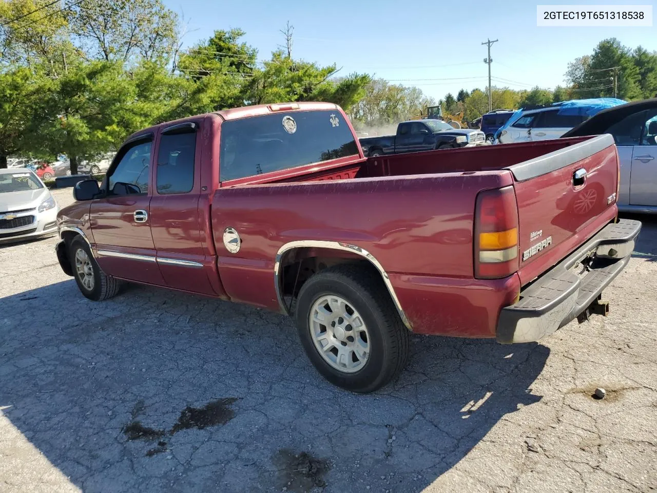 2005 GMC New Sierra C1500 VIN: 2GTEC19T651318538 Lot: 74524054