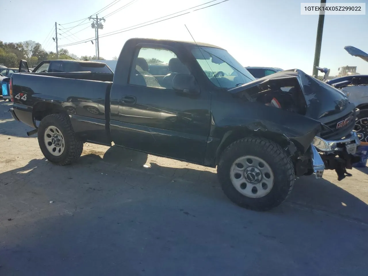 2005 GMC New Sierra K1500 VIN: 1GTEK14X05Z299022 Lot: 74768534