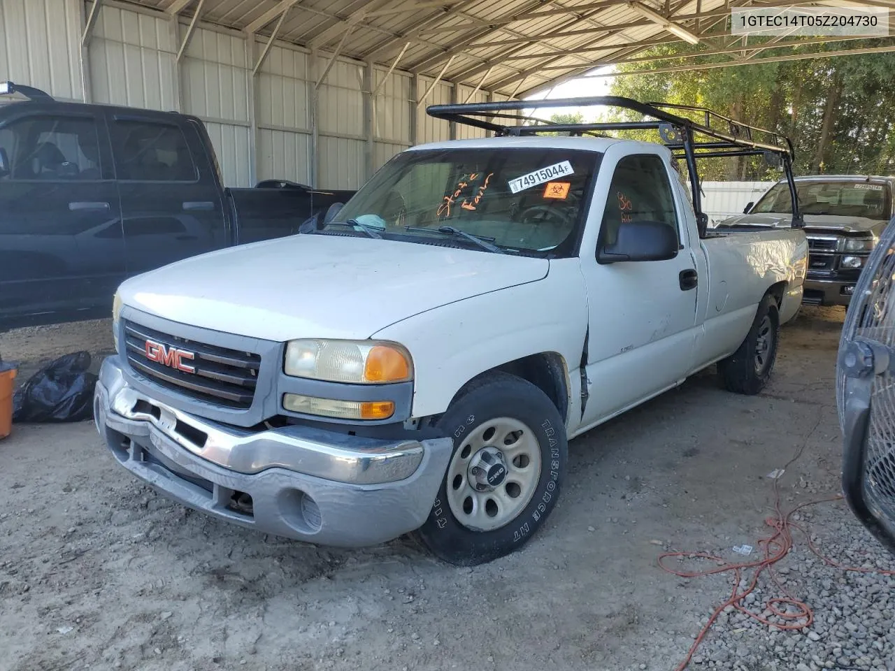 2005 GMC New Sierra C1500 VIN: 1GTEC14T05Z204730 Lot: 74915044