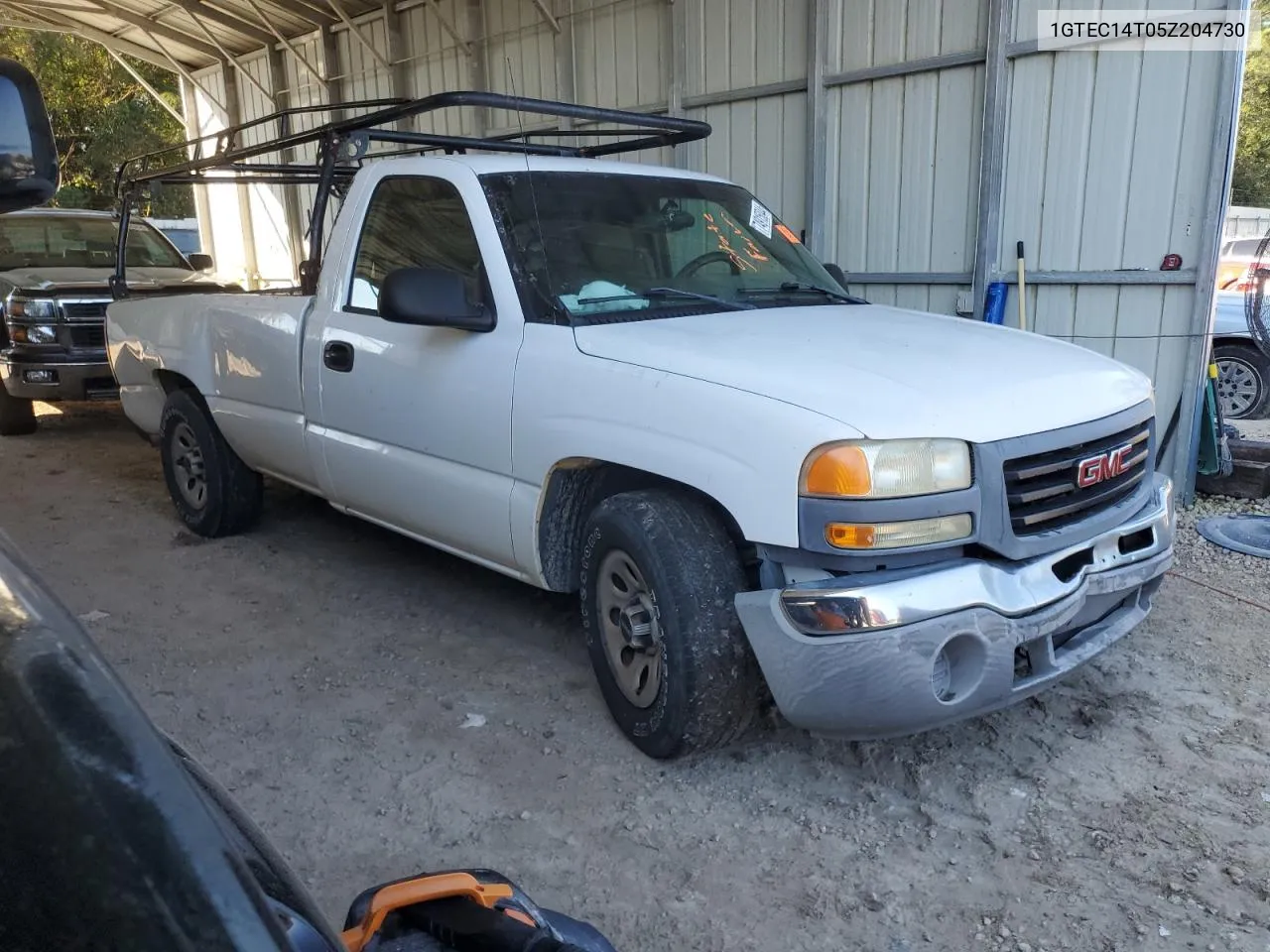 2005 GMC New Sierra C1500 VIN: 1GTEC14T05Z204730 Lot: 74915044