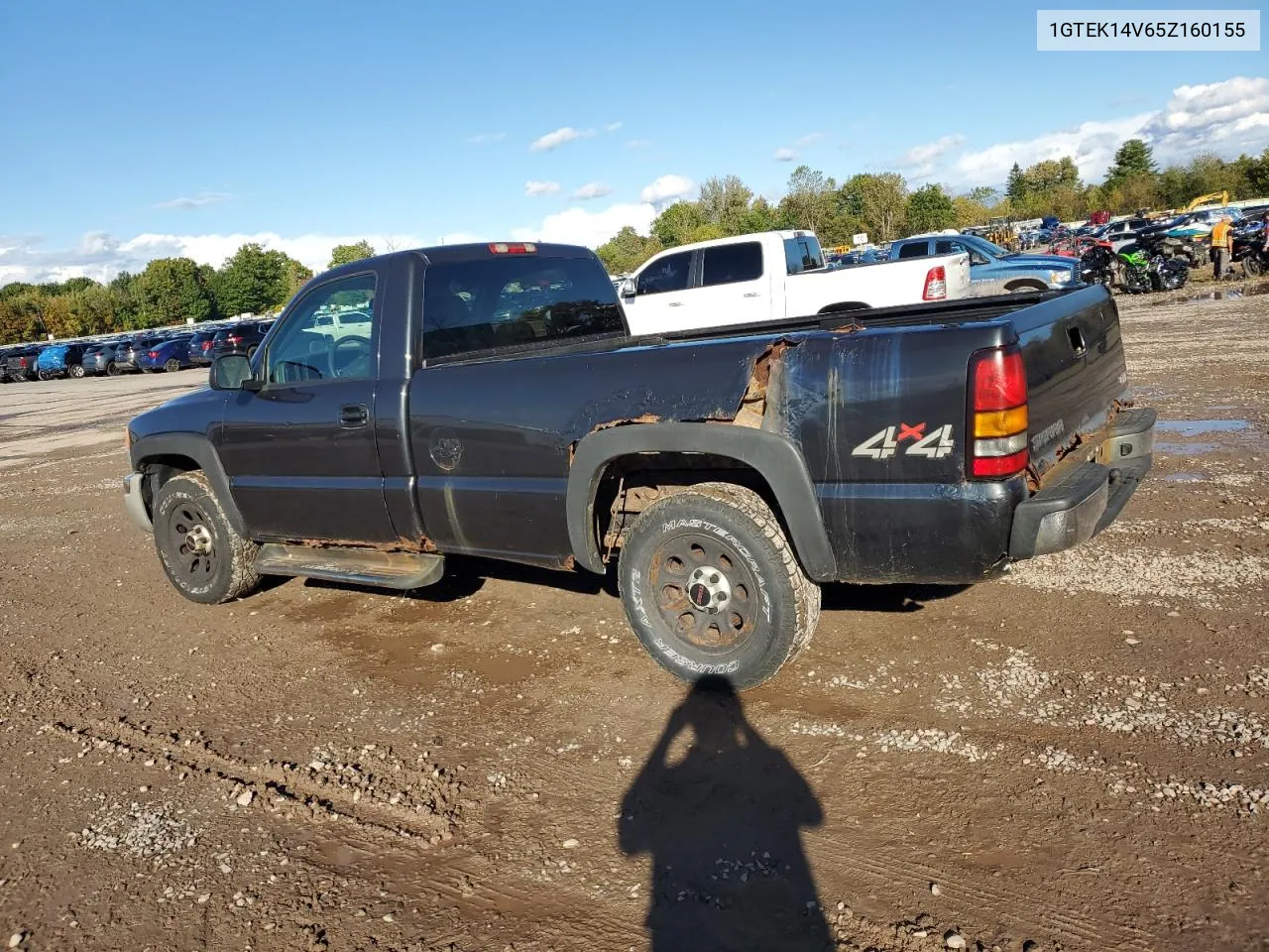 2005 GMC New Sierra K1500 VIN: 1GTEK14V65Z160155 Lot: 75197634